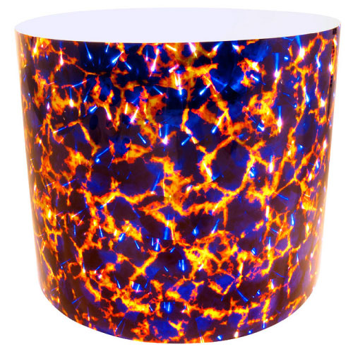 Drum-Wrap Reflexions Magma Blue Yellow Depth From 3'' to 14''.