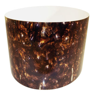 Drum-Wrap Reflexions Burl Amber Depth From 15'' to 24''.