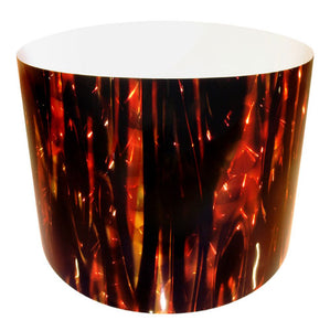 Drum-Wrap Reflexions Buzzing Flames Red Gold Depth From 15'' to 24''.