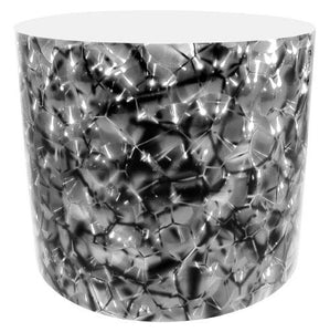 Drum-Wrap Reflexions Cracked Ice Silver Depth From 3'' to 14''.