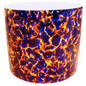Drum-Wrap Reflexions Magma Blue Yellow Depth From 15'' to 24''.