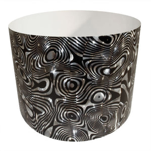 Drum-Wrap Reflexions Psychedellic Zebra Silver Depth From 3'' to 14''.
