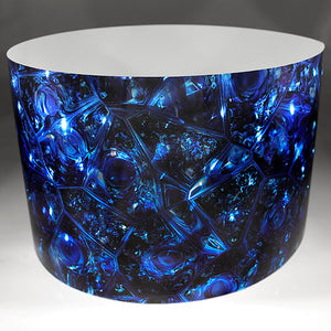 Drum-Wrap Reflexions Gold Mine Blue Depth From 15'' to 24''.